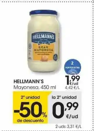 Eroski Hellman's Mayonesa 450ml oferta