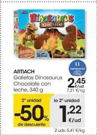 Eroski Artiach Galletas Dinosaurus Chocolate Con 340g oferta