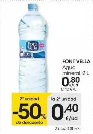 Eroski Font Vella Agua 2l oferta