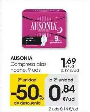 Eroski Ausonia Compresa Alas oferta