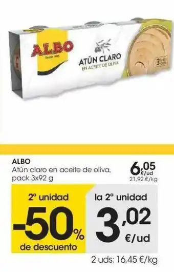 Eroski Albo 3x92g oferta