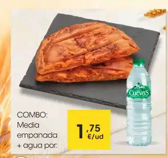 Eroski Combo: Media Empanada + Aqua Por oferta