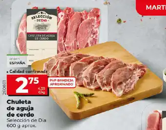 Dia Chuleta de aguja de cerdo 600 g oferta