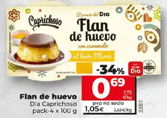 Dia Flan de huevo Dia Caprichoso pack-4 x 100g oferta