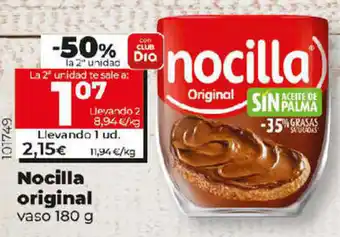 Dia Nocilla original vaso 180g oferta