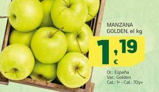 HiperDino Manzana golden, el kg oferta