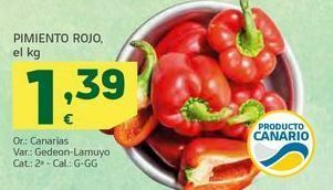 HiperDino Pimiento rojo, el kg oferta