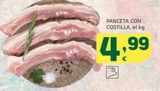 HiperDino Panceta con costilla, el kg oferta