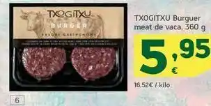 HiperDino Txogitxu burguer meat de vaca, 360 g oferta