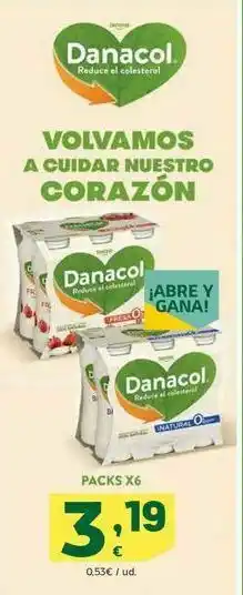 HiperDino Danacol packs x6 oferta