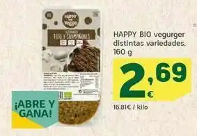 HiperDino Happy bio vegurger distintas variedades, 160 g oferta