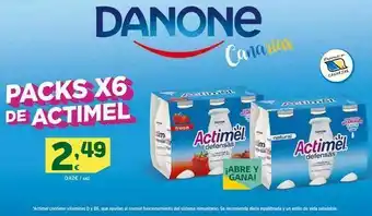 HiperDino Packs x6 de actimel oferta