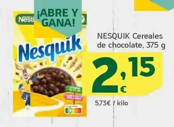 HiperDino Nesquik cereales de chocolate, 375 g oferta