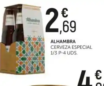 Comerco Cash & Carry ALHAMBRA CERVEZA ESPECIAL 1/3 P-4 UDS. oferta