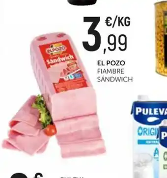 Comerco Cash & Carry EL POZO FIAMBRE SANDWICH oferta