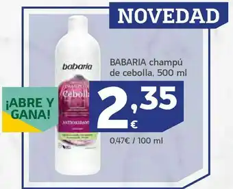HiperDino Babaria champú de cebolla, 500 ml oferta