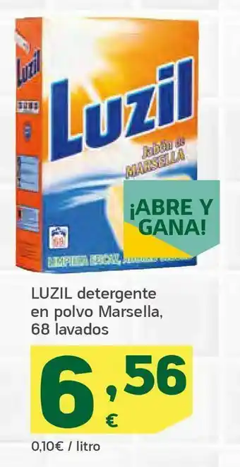 HiperDino Luzil detergente en polvo marsella, 68 lavados oferta