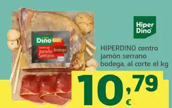 HiperDino Hiperdino centro jamón serrano bodega, al corte el kg oferta