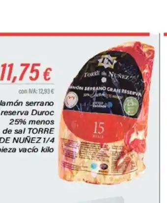 Cash Ifa Jamón serrano reserva Duroc oferta