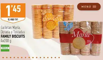 Supermercados Deza Galletas María, Dorada o Tostadas oferta