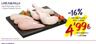 AhorraMas LOTE 2 KG POLLO oferta