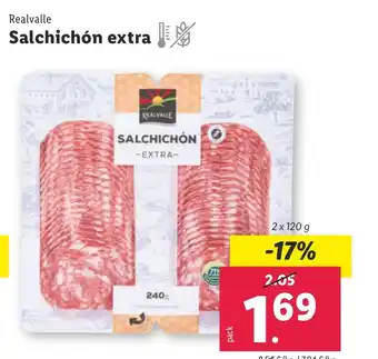 Lidl Realvalle Salchichón extra oferta