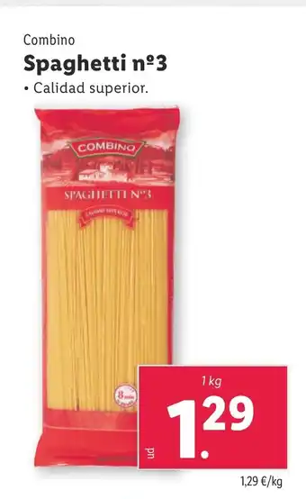 Lidl Combino Spaghetti nº3 oferta