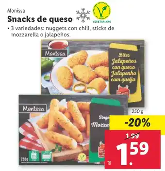 Lidl Monissa Snacks de queso oferta