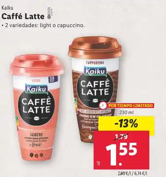 Lidl Kaiku Caffé Latte oferta