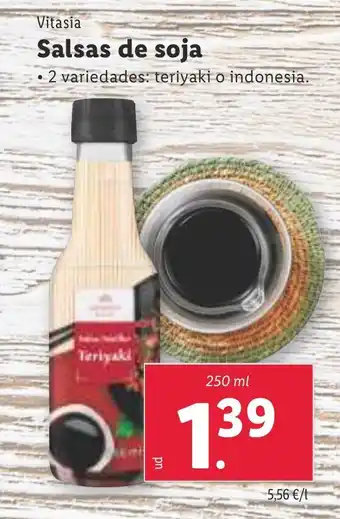Lidl Vitasia Salsas de soja oferta