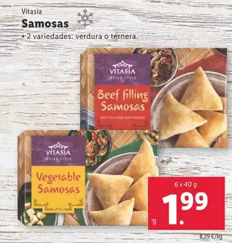 Lidl Vitasia Samosas oferta