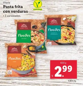 Lidl Pasta frita con verduras oferta