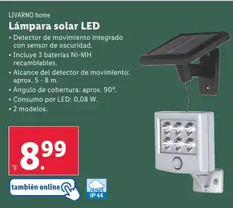 Lidl Lámpara solar LED oferta