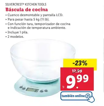 Lidl Báscula de cocina oferta