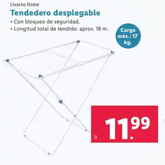 Lidl Tendedero desplegable oferta