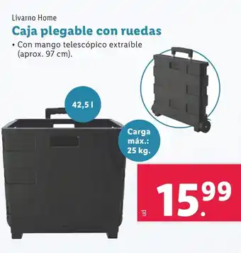 Lidl Livarno Home Caja plegable con ruedas oferta