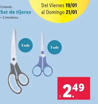Lidl Crelando Set de tijeras oferta