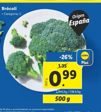 Lidl Brócoli oferta