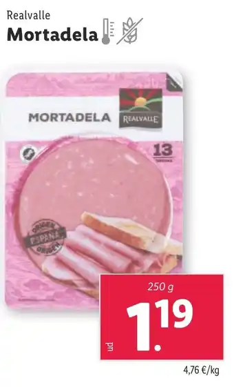 Lidl Realvalle Mortadela oferta