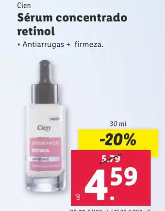 Lidl Cien Sérum concentrado retinol oferta
