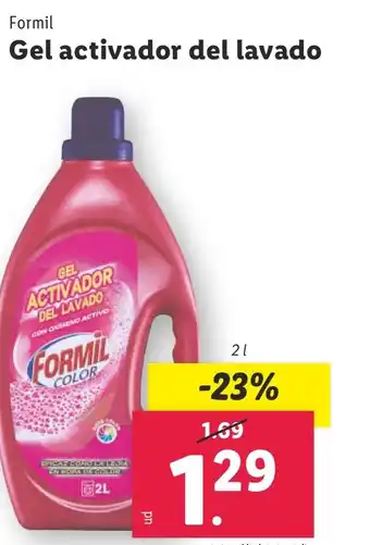 Lidl Formil Gel activador del lavado oferta