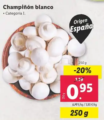 Lidl Champiñón blanco oferta