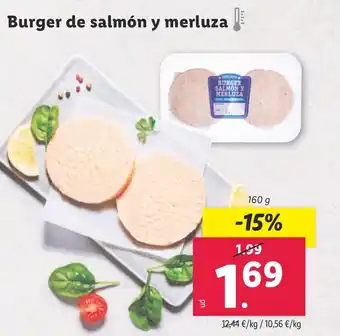 Lidl Burger de salmón y merluza oferta