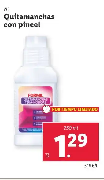 Lidl W5 Quitamanchas con pincel oferta