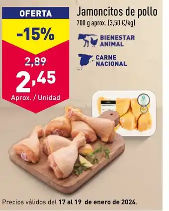 ALDI Jamoncitos de pollo oferta