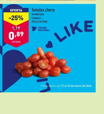 ALDI Tomates cherry oferta