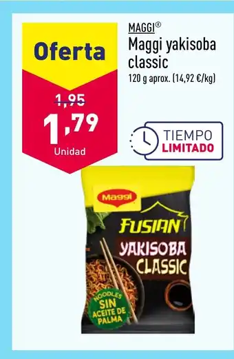 ALDI Maggi yakisoba oferta