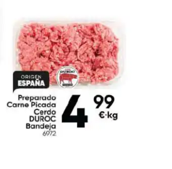 Family Cash Preparado Carne Picada Cerdo DUROC Bandeja 6972 oferta