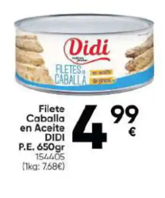 Family Cash Filete Caballa en Aceite DIDI oferta