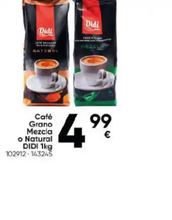 Family Cash Café Grano Mezcla o Natural oferta